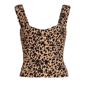 REFORMATION Women's Hester Cheetah Print Top - Blitz size 0 NWT